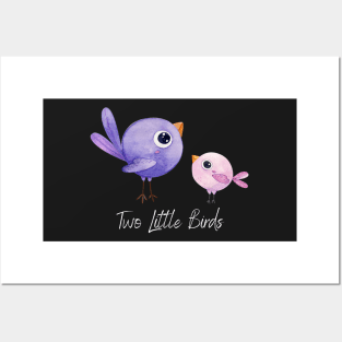 Two Little Birds Cute Design Posters and Art